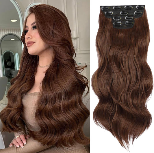 EXTENSIONES DE CLIP ONDULADAS Color - Moccha