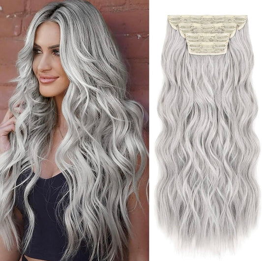 EXTENSIONES DE CLIP ONDULADAS Color - Platinum