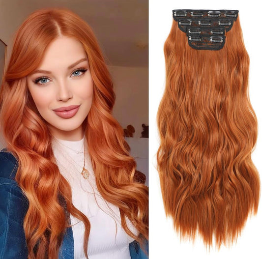 EXTENSIONES DE CLIP ONDULADAS Color - Copper