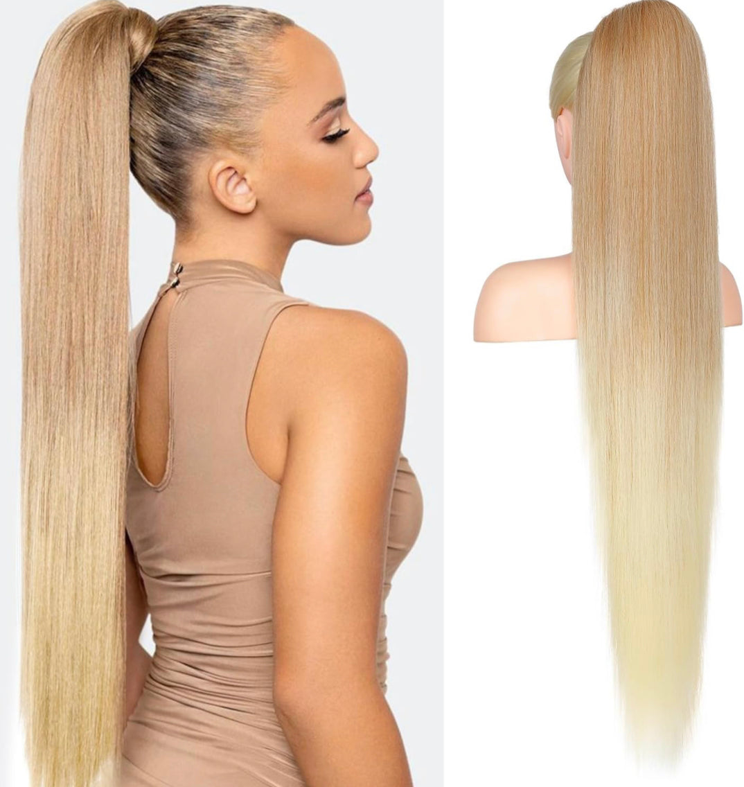 PONYTAIL "Dark Blonde w Light Blonde"