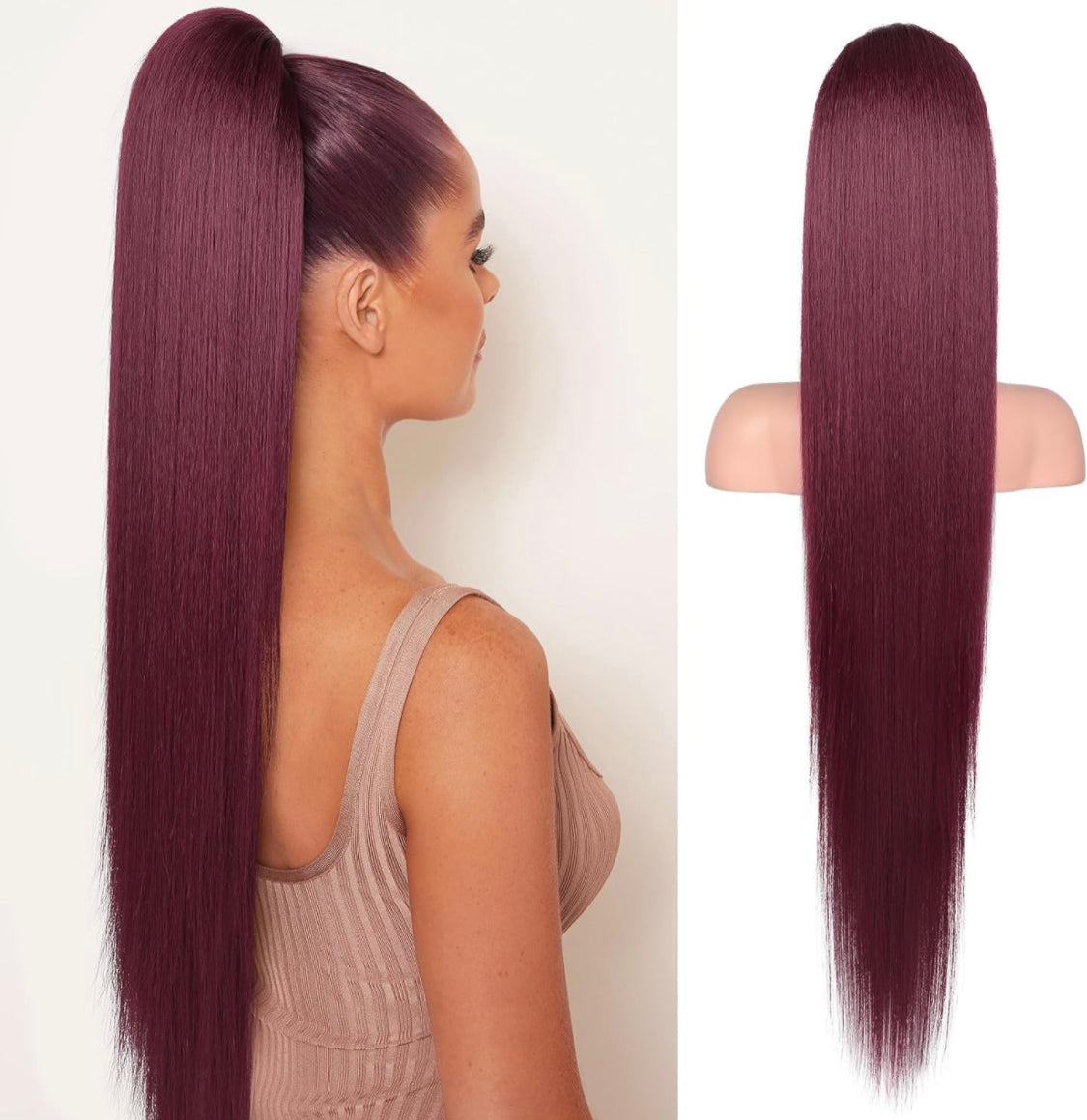 PONYTAIL "Burgundy Red"