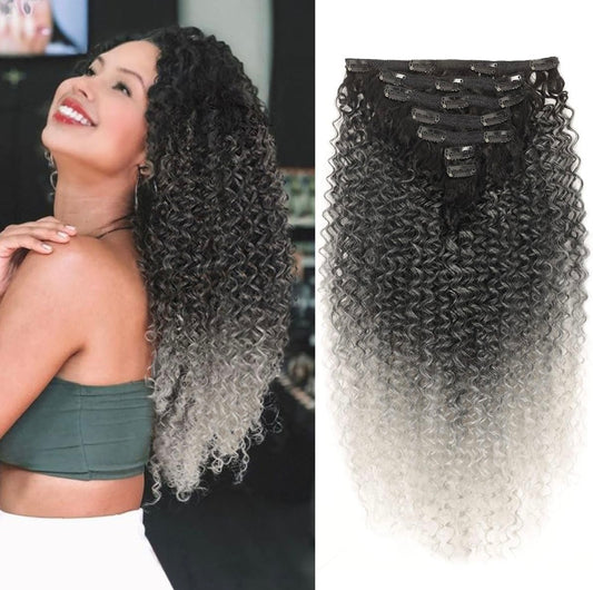 EXTENSIONES DE CLIP -  Color Salt & Pepper